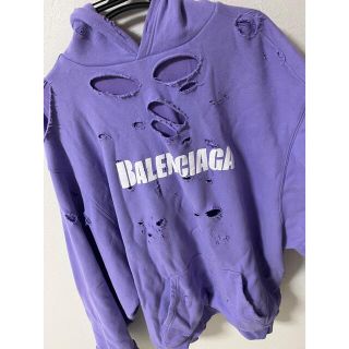 Balenciaga - balenciaga デストロイフーディーの通販 by にの's shop