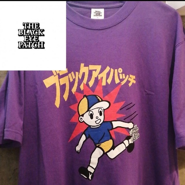 【飛び出し坊っちゃん】Black Eye PatchロゴT  ウエステッドユース メンズのトップス(Tシャツ/カットソー(半袖/袖なし))の商品写真