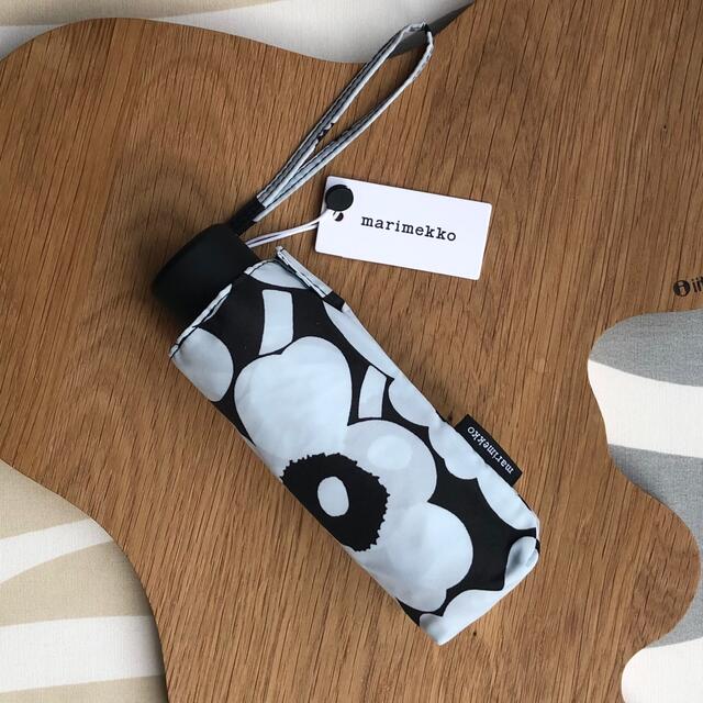 marimekko(マリメッコ)の新品 marimekko マリメッコ 折り畳み傘 ウニッコ ライトブルー レディースのファッション小物(傘)の商品写真