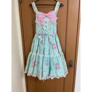 アンジェリックプリティー(Angelic Pretty)のAngelic Pretty ミント セーラー襟 ジャンパースカート(ひざ丈ワンピース)