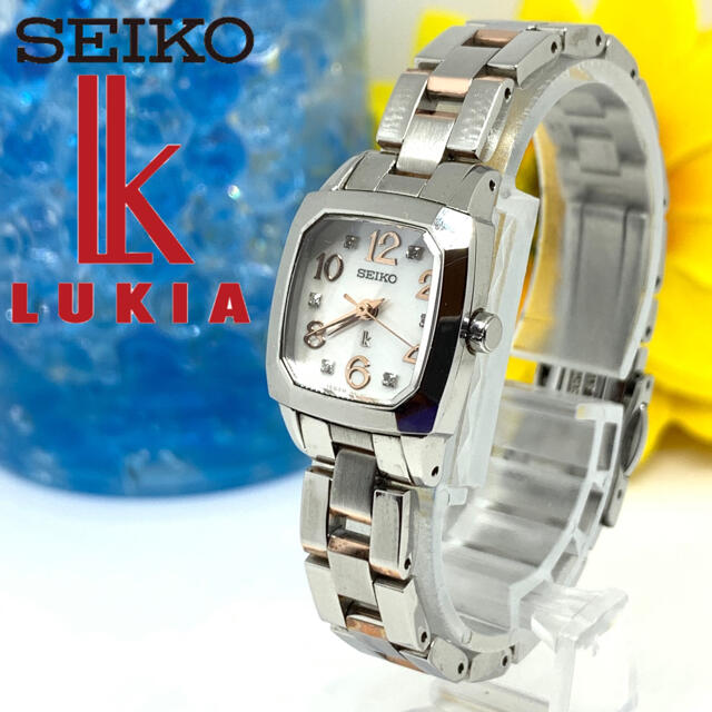 SEIKO】ルキア レディース腕時計 6Pダイヤ スクエア 新品電池です