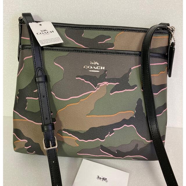 新品 COACH コーチ F35440 ショルダーバッグ カモ柄 | フリマアプリ ラクマ