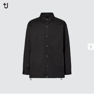 ユニクロ(UNIQLO)のユニクロ +J 21AW オーバーサイズシャツブルゾン M ダークグレー(ブルゾン)