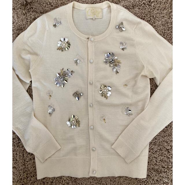 chesty⭐︎ビジューカーディガン レディース トップス
