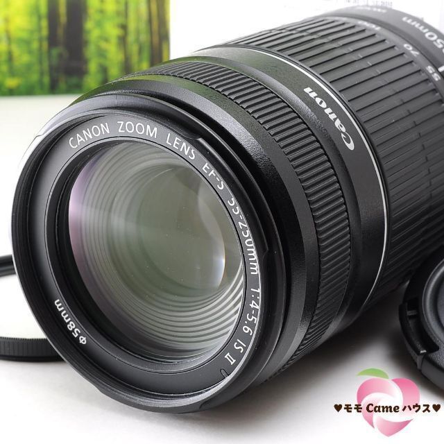 Canon EF-S 55-250mm☆手ブレ補正つき望遠レンズ☆2589-1 - レンズ(ズーム)