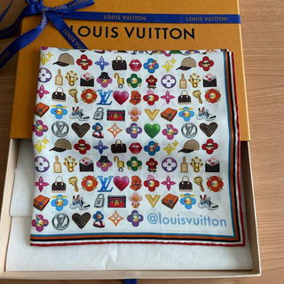 最先端 モノグラム柄 モナコ カレ Vuitton Louis ルイ・ヴィトン ロゴ レディース オレンジ シルク スカーフ スカーフ