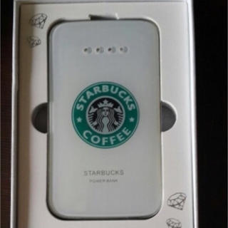 スターバックスコーヒー(Starbucks Coffee)の☆スタバ好き注目〜^ ^ スマホ充電器8800mAh☆ホワイト(バッテリー/充電器)