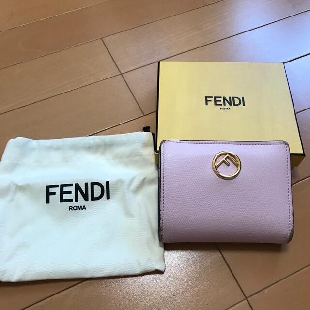 FENDI(フェンディ)のFENDI フェンディ  エフイズ　２つ折り財布　ピンク　 レディースのファッション小物(財布)の商品写真
