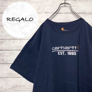 カーハート(carhartt)のまとめ【希少デザイン】カーハート☆プリントデカロゴネイビーTシャツ(Tシャツ/カットソー(半袖/袖なし))