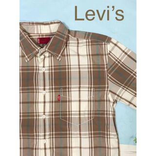 リーバイス(Levi's)のLEVI’S　ブラウンチェック　コットンシャツ(シャツ)
