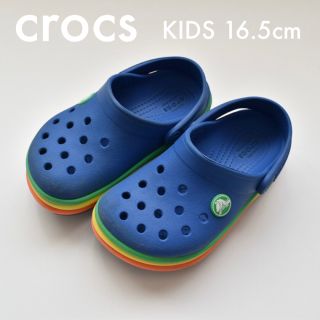 クロックス(crocs)のcrocs クロックス クロッグ / 16.5cm ブルー(サンダル)