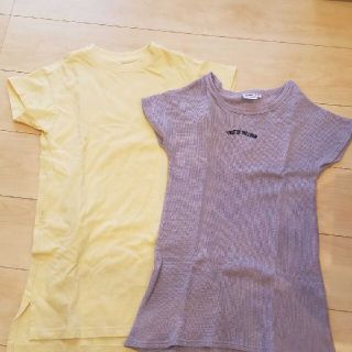 ユニクロ(UNIQLO)のワンピース　2枚セット　120 半袖(ワンピース)