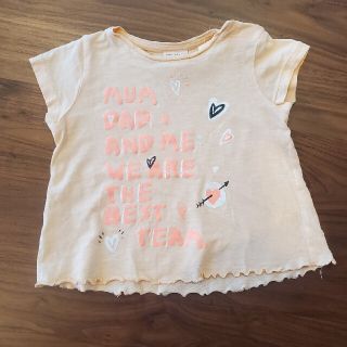 ザラキッズ(ZARA KIDS)のZara BabyGirl ピンクTシャツ86cm(Ｔシャツ)