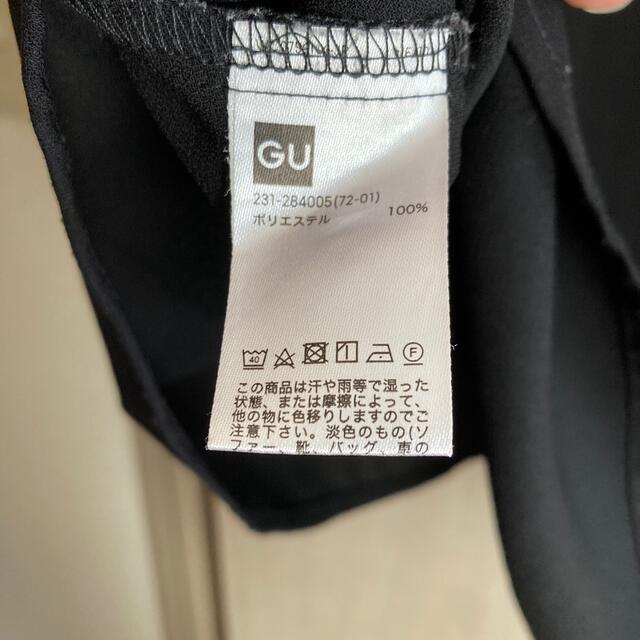 GU(ジーユー)のGU黒ブラウス レディースのトップス(シャツ/ブラウス(半袖/袖なし))の商品写真