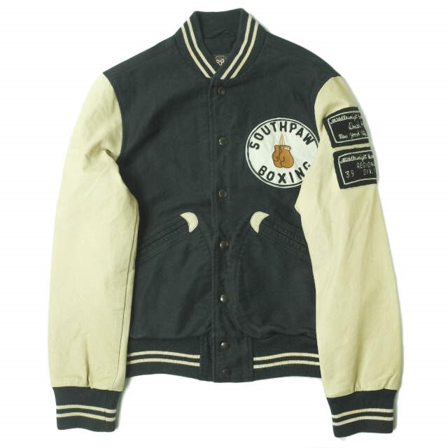 超ポイントアップ祭 RRL スタジャン JACKET VARSITY BOXING SOUTHPAW ...