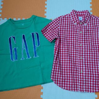 ギャップキッズ(GAP Kids)のGAP ギャップ チェック シャツ Tシャツ セット(Tシャツ/カットソー)
