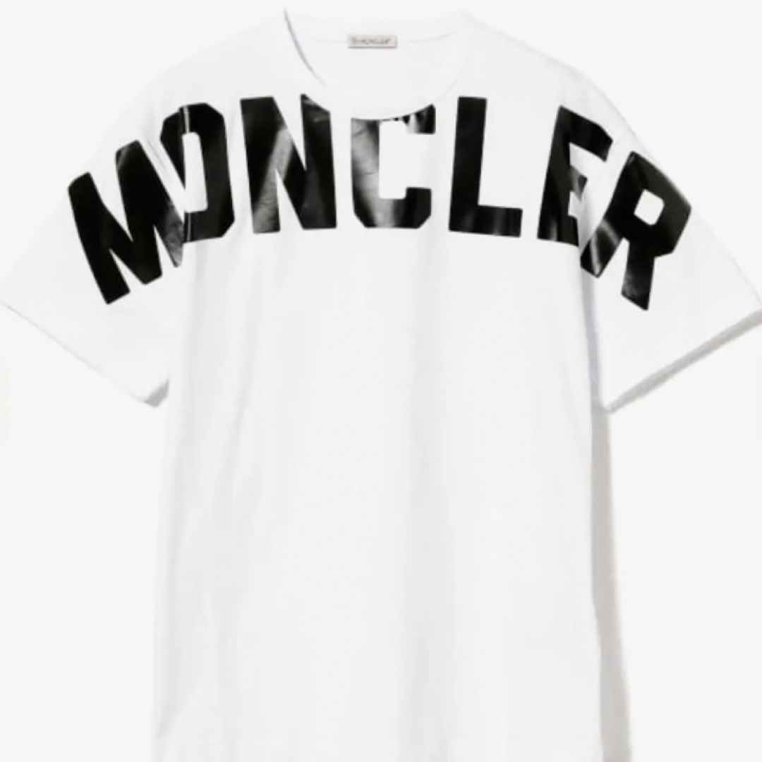 極美品★希少★ MONCLER ビッグロゴ Tシャツ Ｓ　ホワイト モンクレール 完売