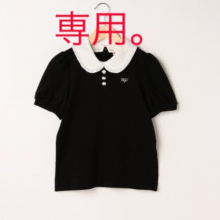 メゾピアノジュニア(mezzo piano junior)のメゾピアノ新品新作タグ付き衿取り外しクラシカル半袖Tシャツ160(Tシャツ/カットソー)