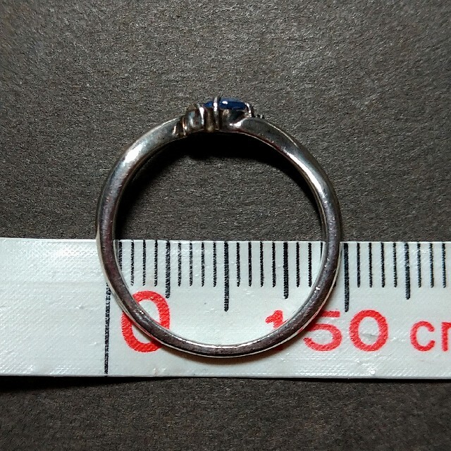 指輪　リング　石付き　大きめ（16号？）　シルバーリング レディースのアクセサリー(リング(指輪))の商品写真