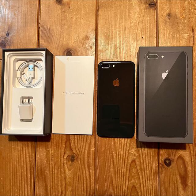 【SIMロック解除済】iPhone8plus 256GB スペースグレイ