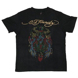 エドハーディー(Ed Hardy)のエド・ハーディ ハートウッド ストーン Tシャツ ブラック M(Tシャツ/カットソー(半袖/袖なし))