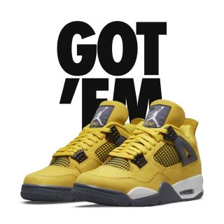 ナイキ(NIKE)のNIKE AIR JORDAN 4 "TOUR YELLOW" 27.5cm(スニーカー)