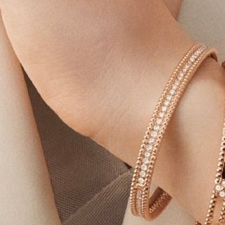 ヴァンクリーフアンドアーペル(Van Cleef & Arpels)のヴァンクリーフペルレ ダイヤモンド ブレスレット、サイズ１７cm(ブレスレット/バングル)