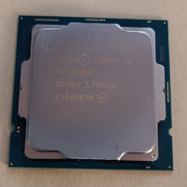 PCパーツ動作品　Intel core i3 10105F　cpuのみ　LGA1200