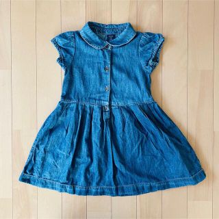 ベビーギャップ(babyGAP)の100cm【baby GAPのデニムワンピース】3years 中古品(ワンピース)