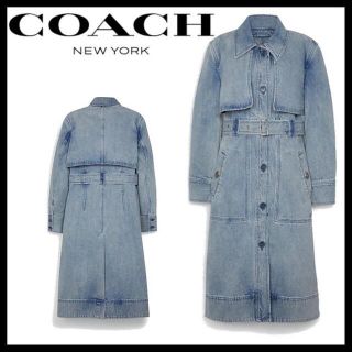 コーチ(COACH)のcoach デニムジャケット　デニムコート　トレンチコート　最終値下げ(ロングコート)