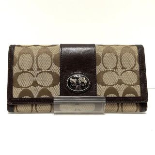 コーチ(COACH)のCOACH(コーチ) 長財布 シグネチャー柄(財布)