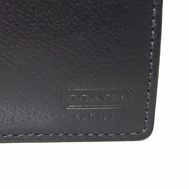 COACH(コーチ)のCOACH(コーチ) 2つ折り財布 - 黒 レザー レディースのファッション小物(財布)の商品写真