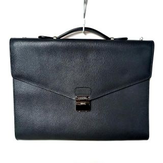 LANCEL 仏 ランセル メンズ  ビジネスバッグ 書類かばん ブラック 美品