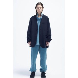 アンユーズド(UNUSED)のURU ウル 21aw ZIP UP VEST -S.BLUE-(ベスト)