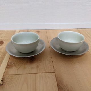 ヨーグルト様専用　東屋 / 汲出し 土灰、茶托 銅 錫めっき　2セット(食器)