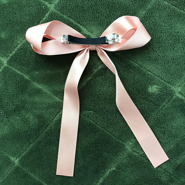 リボン♡ ピンク♡ 和洋オッケー レディースのヘアアクセサリー(バレッタ/ヘアクリップ)の商品写真