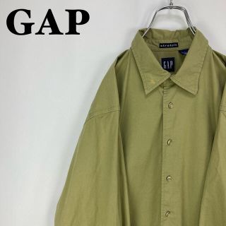 ギャップ(GAP)の【SALE】オールドギャップ 90年代 ビンテージ グリーン緑 長袖 LSシャツ(シャツ)