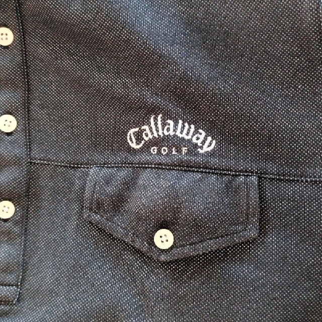 Callaway Golf(キャロウェイゴルフ)の[最終値下]Callaway Golf ポロシャツ 黒 L スポーツ/アウトドアのゴルフ(ウエア)の商品写真