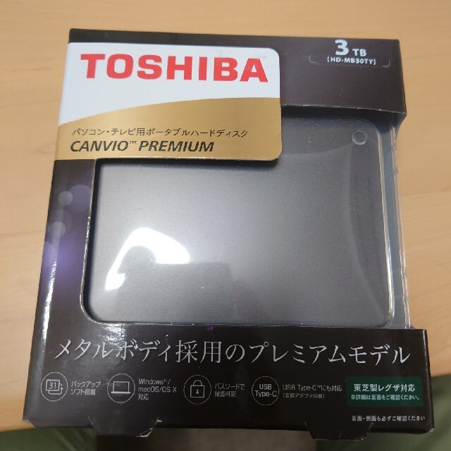 東芝　HD-MB30TY 2.5インチ外付けHDD 3Tのサムネイル