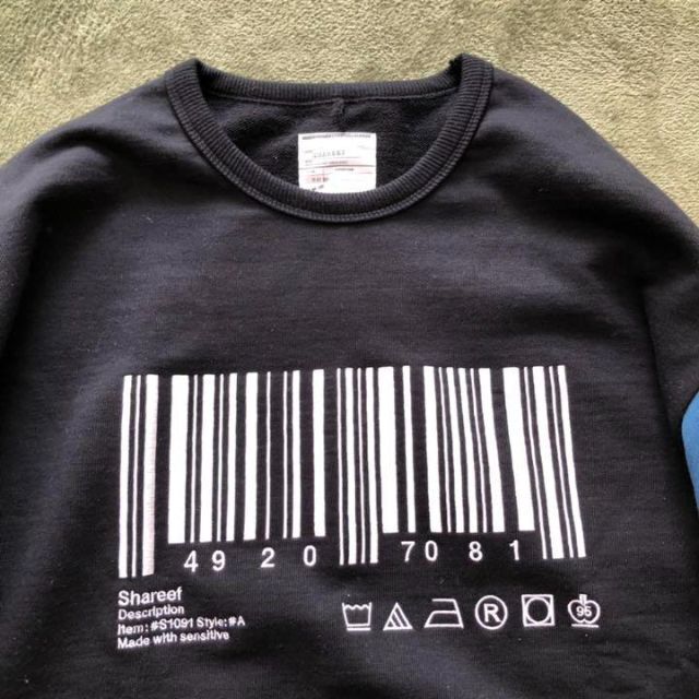 Shareef Barcode スウェット サイズ2