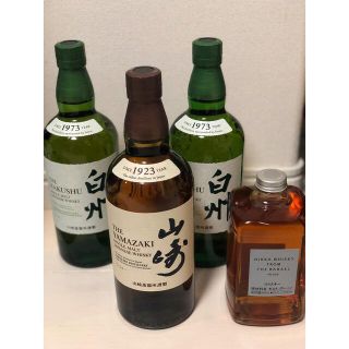 サントリー(サントリー)の山崎700ml×1本、白州700ml×2本、フロムザバレル500ml×1本(ウイスキー)