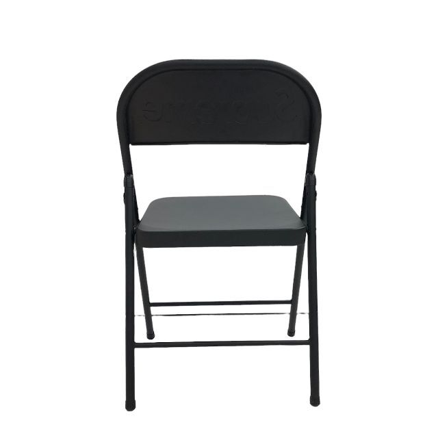 送料無料 Supreme Metal Folding Chair Black 黒