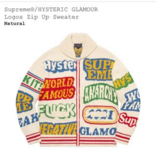 シュプリーム(Supreme)のSupreme HYSTERIC GLAMOUR ロゴカウチンニット(ブルゾン)