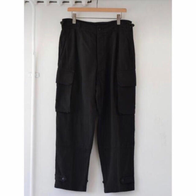 22ss COMOLI BLACK 6POCKET PANTS  M47  2