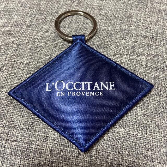 L'OCCITANE(ロクシタン)の【新品】ロクシタン　ミラー　鏡　キーリング　紺　ネイビー レディースのファッション小物(ミラー)の商品写真