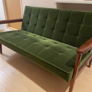 カリモク家具(ソファ/ソファベッド ・ グリーン・カーキ/緑色系 カリモク家具(ソファ/ソファベッド ・ グリーン・カーキ/緑色系