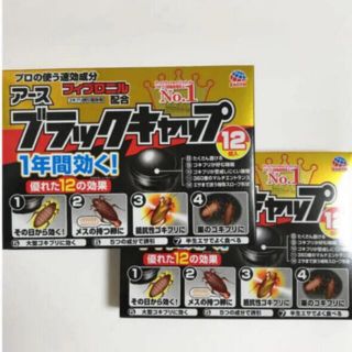 アースセイヤク(アース製薬)のアース ブラックキャップ ゴキブリ駆除剤(12 コ入)×2 個 (その他)