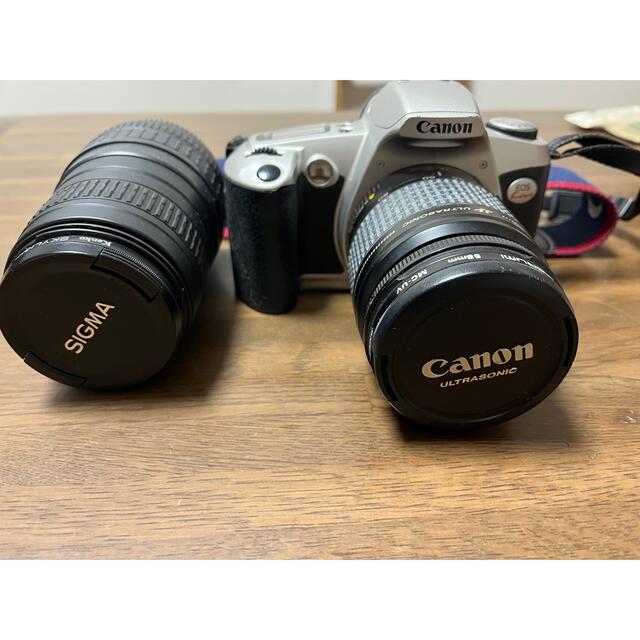 Canon(キヤノン)のCanon EOS KISS フィルムカメラ　望遠レンズ スマホ/家電/カメラのカメラ(フィルムカメラ)の商品写真