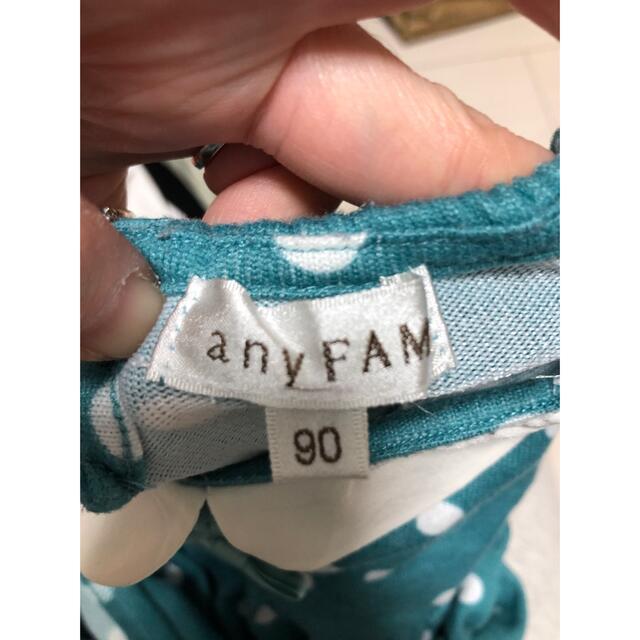 anyFAM(エニィファム)のキッズワンピース　90センチ キッズ/ベビー/マタニティのキッズ服女の子用(90cm~)(ワンピース)の商品写真