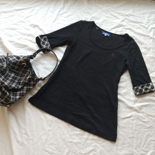 バーバリーブルーレーベル(BURBERRY BLUE LABEL)のBURBERRY  BLUELABELホースロゴTシャツ ノバチェック(Tシャツ(長袖/七分))